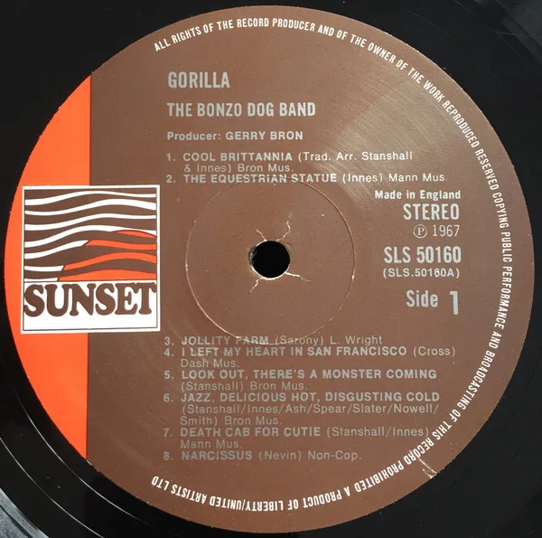 Album cover for Gorilla by Bonzo Dog Doo-Dah Band