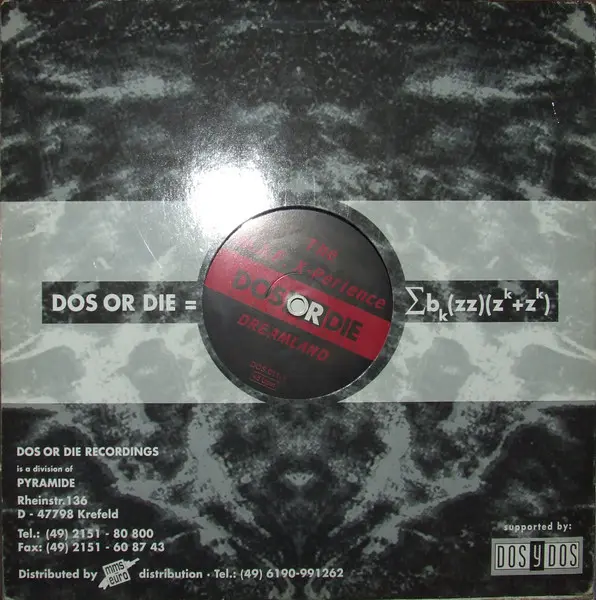 M.A.F. X-Perience, The - Dreamland, Electronic, Hard Trance, 1994 - Dos Or Die Recordings, Germany, Vinyl 1x 12", 45 RPM