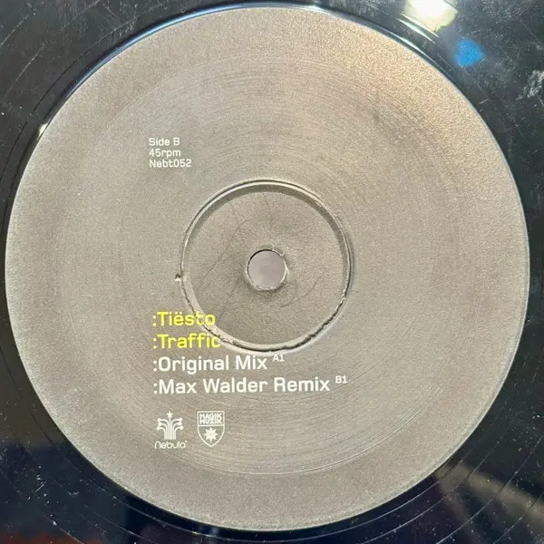 DJ Tiësto - Traffic, Electronic, Tech Trance, Techno, 2003 - Nebula, UK, Vinyl 1x 12", 45 RPM
