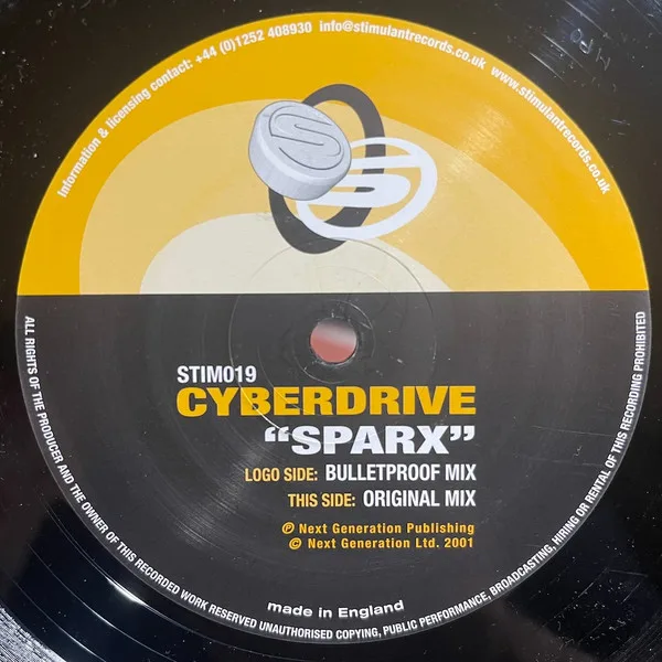 Album cover for Sparx by Cyberdrive