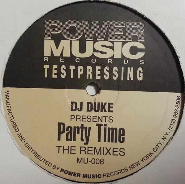 DJ Duke Presents Club People Featuring Ela'n - Party Time (Remixes), Electronic, Deep House, Garage House, House, 1993 - Powe