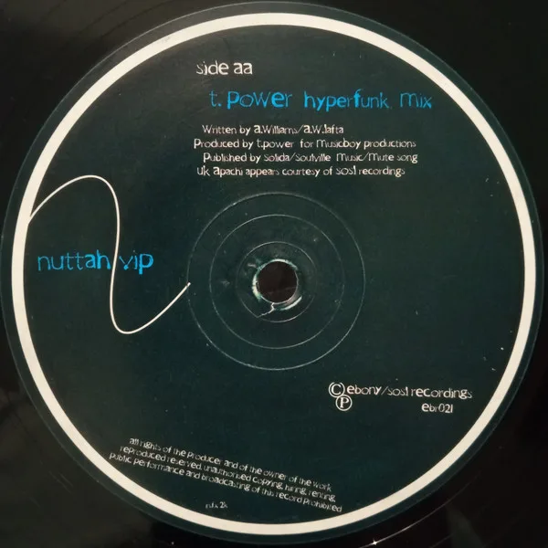 Album cover for Nuttah VIP by UK Apachi & Shy FX