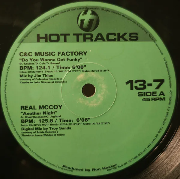 Album cover for Hot Tracks 13-7 by Various
