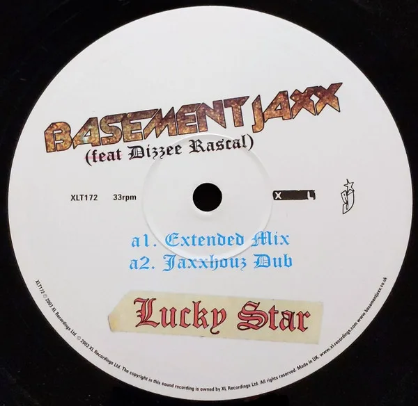 Album cover for Lucky Star by Basement Jaxx Feat Dizzee Rascal