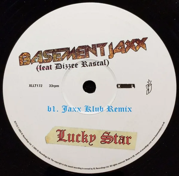 Album cover for Lucky Star by Basement Jaxx Feat Dizzee Rascal