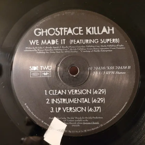 Ghostface Killah - Cherchez LaGhost, Hip Hop, 2000 - Epic, Razor Sharp Records, US, Vinyl 1x 12", 33 ⅓ RPM, Stereo