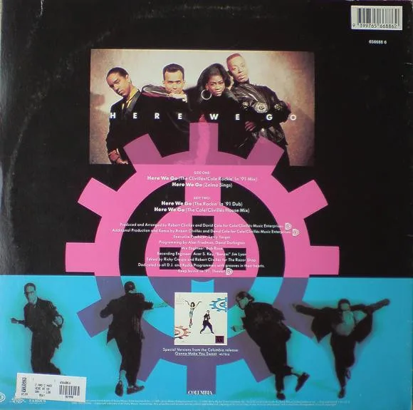 Album cover for Here We Go by C + C Music Factory Presents Freedom Williams And Zelma Davis