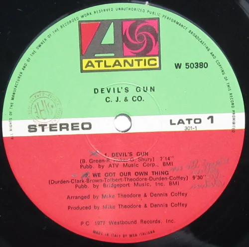 Album cover for Devil's Gun by C.J. & Co