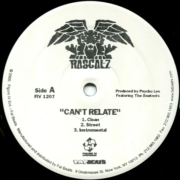 Album cover for Cant Relate by Rascalz