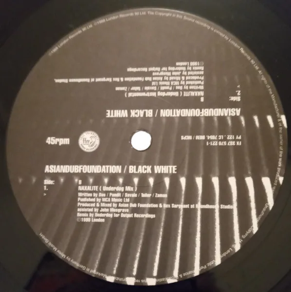 Album cover for Black White by Asian Dub Foundation