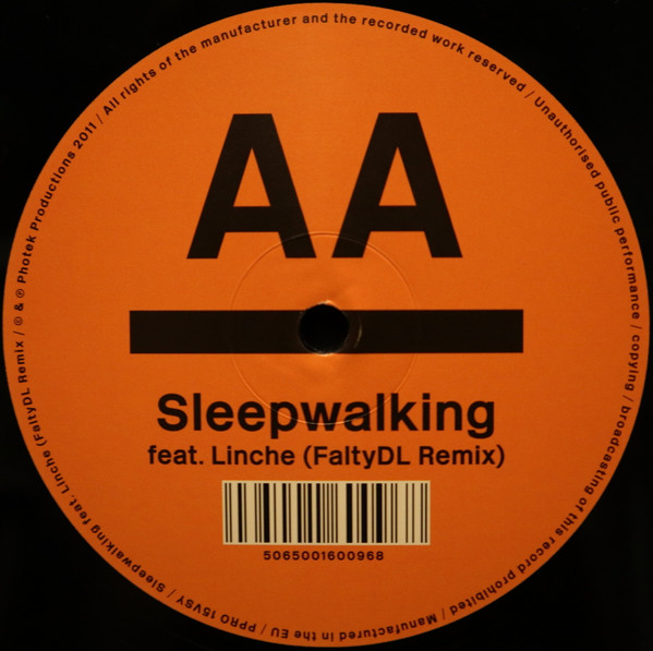 Photek - Sleepwalking / FaltyDL Remix, Electronic, Deep House, Dubstep, House, 2011 - Photek Productions, UK, Vinyl 1x 12", 4