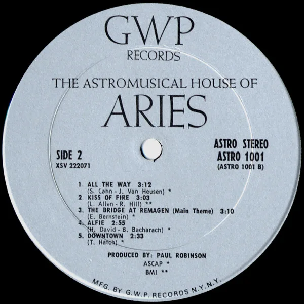 Album cover for The Astromusical House Of Aries by Ed Bland, Paul Robinson (4)