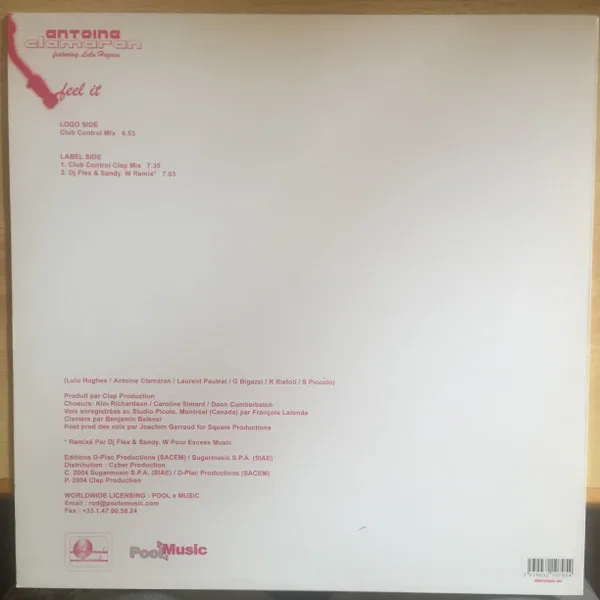 Album cover for Feel It (Part 1) by Antoine Clamaran Featuring Lulu Hughes