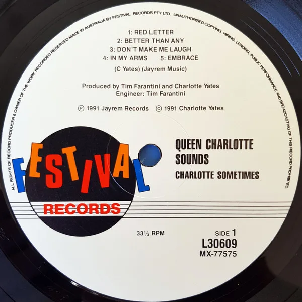 Album cover for Queen Charlotte Sounds by Charlotte Sometimes (2)