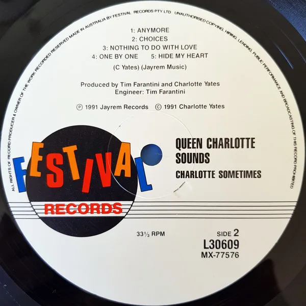 Album cover for Queen Charlotte Sounds by Charlotte Sometimes (2)