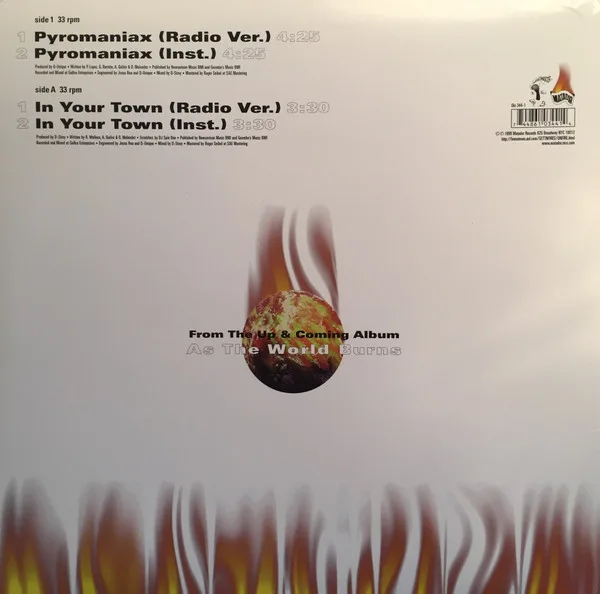 Album cover for Pyromaniax / In Your Town by Arsonists, The