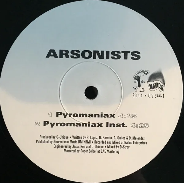 Album cover for Pyromaniax / In Your Town by Arsonists, The