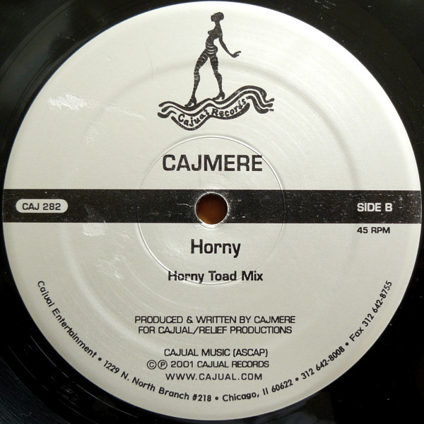 Cajmere - Horny, Electronic, House, 2001 - Cajual Records, US, Vinyl 1x 12"