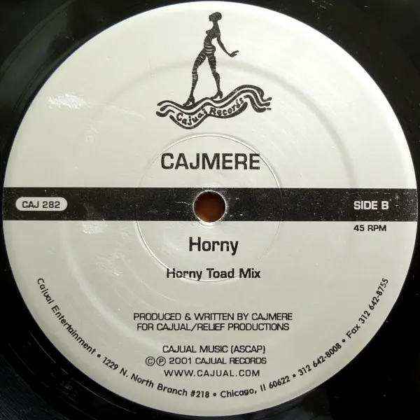 Cajmere - Horny, Electronic, House, 2001 - Cajual Records, US, Vinyl 1x 12"