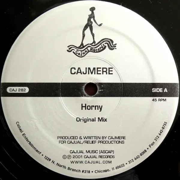 Cajmere - Horny, Electronic, House, 2001 - Cajual Records, US, Vinyl 1x 12"