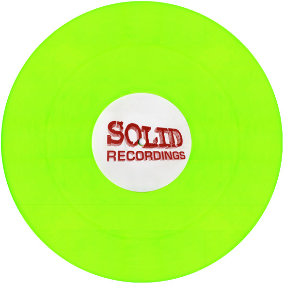 Cuts - Made In Brighton, Electronic, Techno, 1996 - Solid Recordings, UK, Vinyl 1x 12", 33 ⅓ RPM Green Neon Transparent