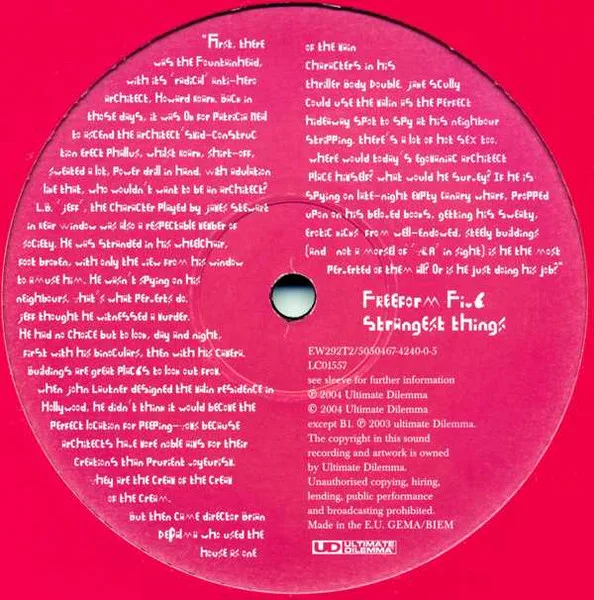 Album cover for Strangest Things by Freeform Five