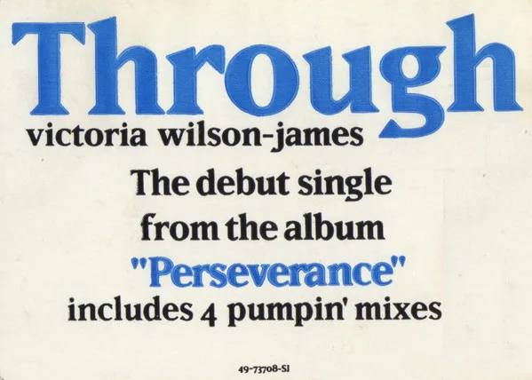 Album cover for Through by Victoria Wilson-James