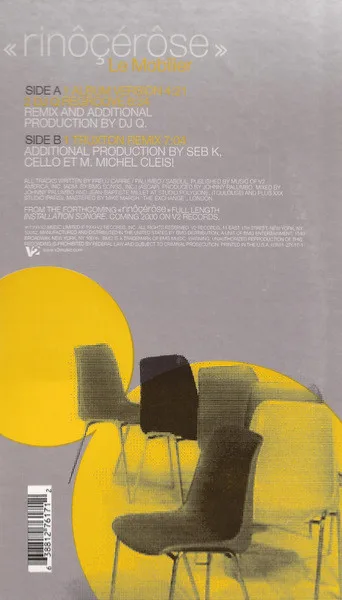 Album cover for Le Mobilier by Rinôçérôse