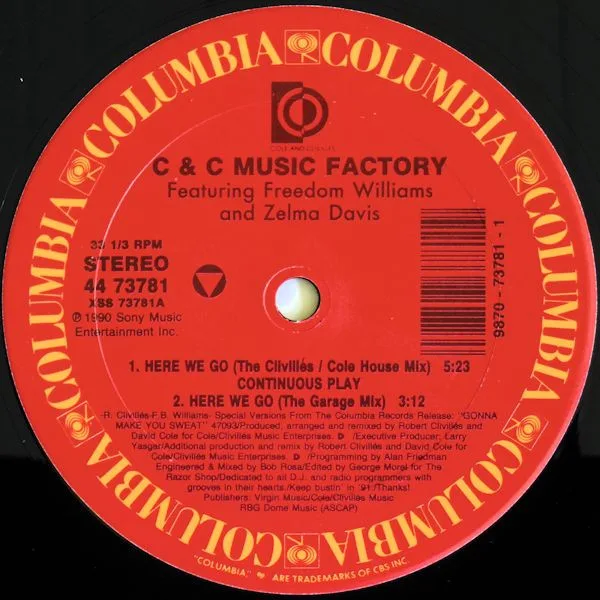 Album cover for Here We Go - The Remixes by C + C Music Factory