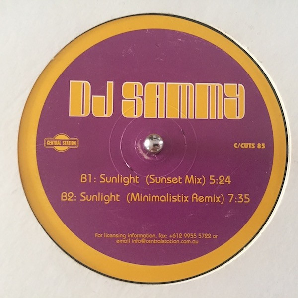 Various - Central Cuts 85, Electronic, Euro House, Trance, 2003 - Central Cuts, Australia, Vinyl 1x 12", 33 ⅓ RPM