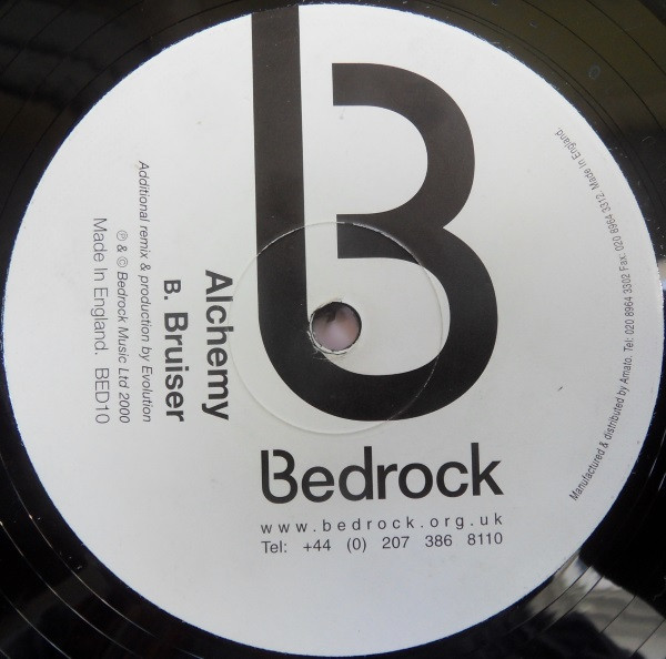 Alchemy (9) - Bruiser, Electronic, Progressive House, Progressive Trance, 2000 - Bedrock Records, UK, Vinyl 1x 12", 33 ⅓ RPM