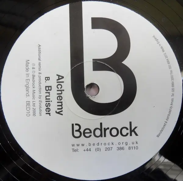 Alchemy (9) - Bruiser, Electronic, Progressive House, Progressive Trance, 2000 - Bedrock Records, UK, Vinyl 1x 12", 33 ⅓ RPM
