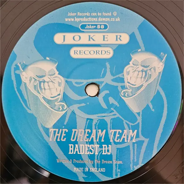 Dream Team, The - The Party / Baddest DJ, Electronic, Drum n Bass, Jungle, 1999 - Joker Records, UK, Vinyl 1x 12"