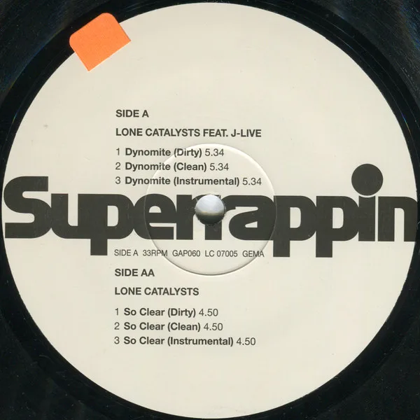 Album cover for Dynomite / So Clear by Lone Catalysts