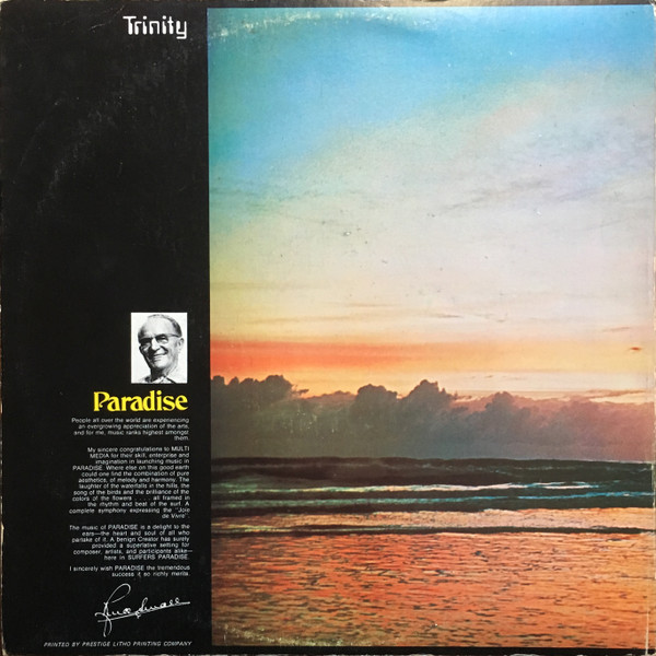 John Sangster - Paradise Volume One, Funk / Soul, Jazz, Bossa Nova, Modal, 1973 - Trinity (7), Australia, Vinyl 1x LP, Album