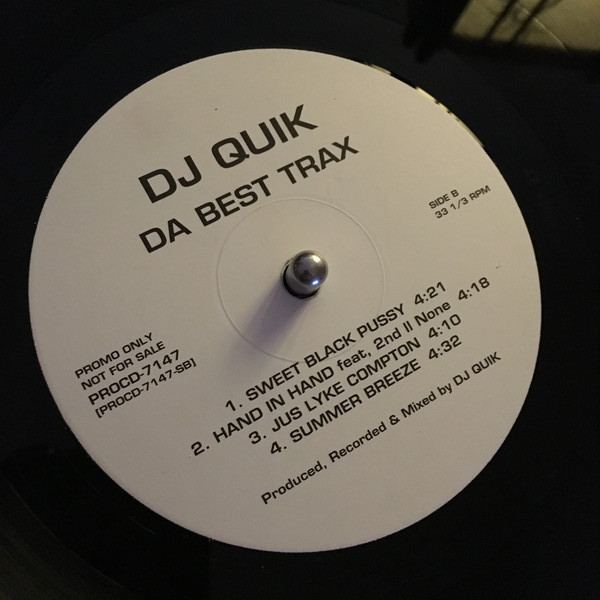 DJ Quik - Da Best Trax, Hip Hop, Gangsta, 2002 - Arista, US, Vinyl 1x 12", 33 ⅓ RPM, EP, Promo, Stereo