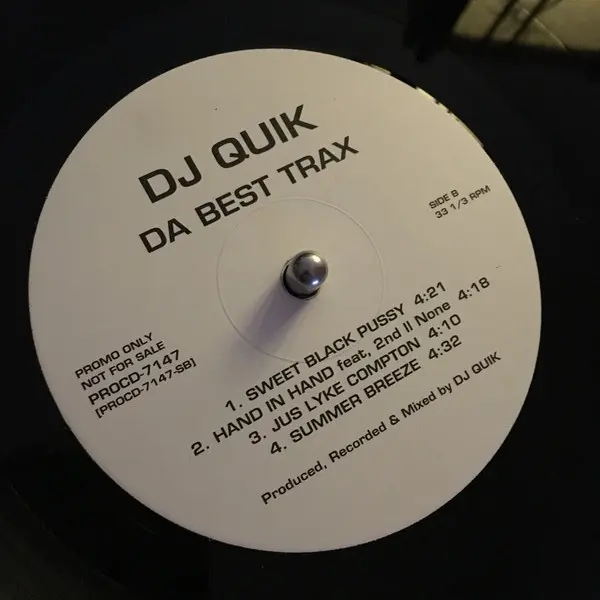 DJ Quik - Da Best Trax, Hip Hop, Gangsta, 2002 - Arista, US, Vinyl 1x 12", 33 ⅓ RPM, EP, Promo, Stereo