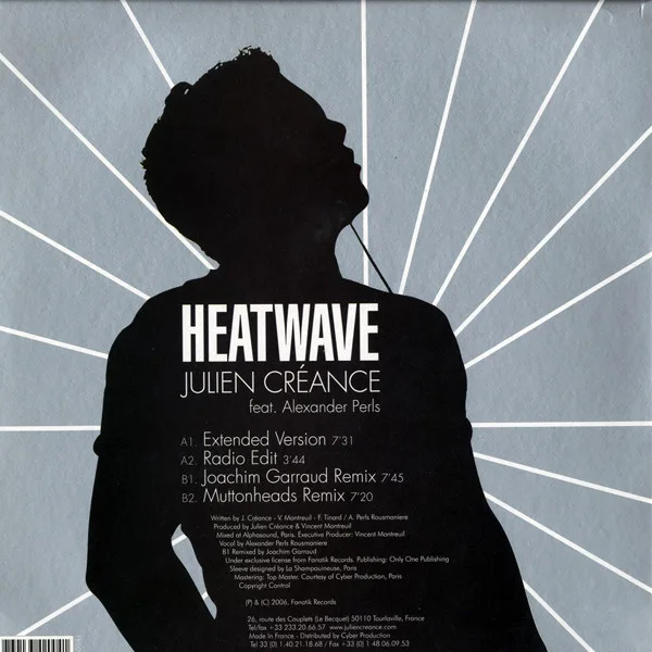 Album cover for Heatwave by Julien Créance feat. Alexander Perls