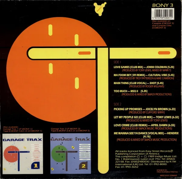 Album cover for Garage Trax 3 - The Garage Sound Of Easy Street Records by Various