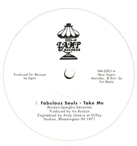 Album cover for Take Me / The Thought Of Losing Your Love by Fabulous Souls / Ebony Rhythm Band