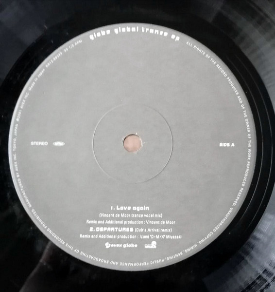 Globe - Global Trance EP, Electronic, Hard Trance, Progressive Trance, Trance, 2001 - Avex Globe, Rhythm Republic, Japan, Vin