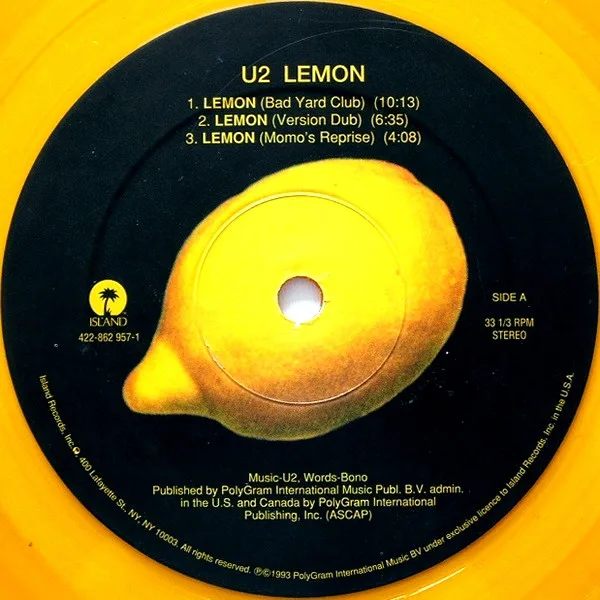 Album cover for Lemon (Remixes) by U2