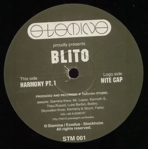 Album cover for Harmony Pt. 1 / Nite Cap by Blito