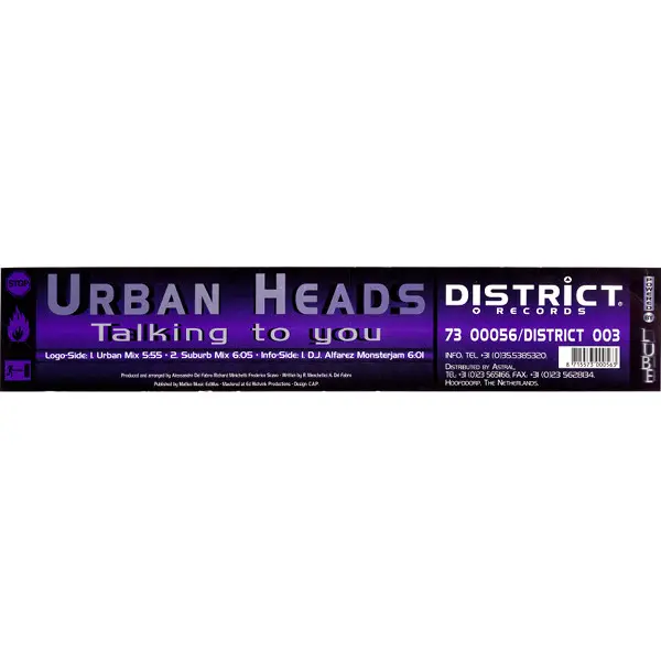 Album cover for Talking To You by Urban Heads