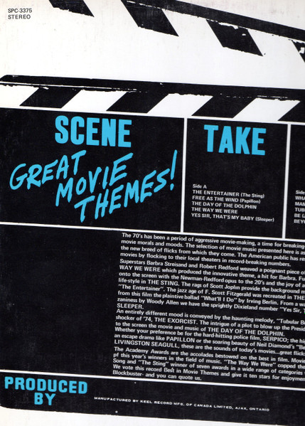 Album cover for Great Movie Themes! by Pickwick Orchestra & Singers