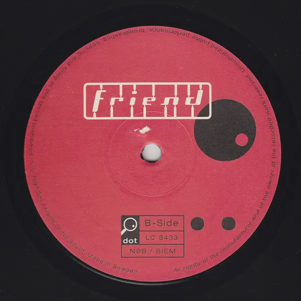 Friend - Chromosome For Sale, Electronic, Downtempo, Drum n Bass, 1997 - Dot, Sweden, Vinyl 1x 12", 33 ⅓ RPM