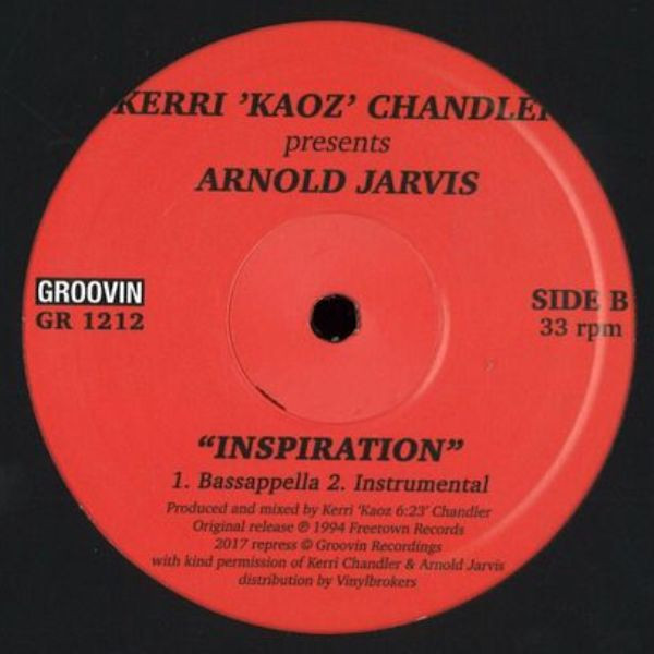 Kerri Chandler Presents Arnold Jarvis - Inspiration, Electronic, Deep House, House, 2017 - Groovin Recordings, Italy, Vinyl 1