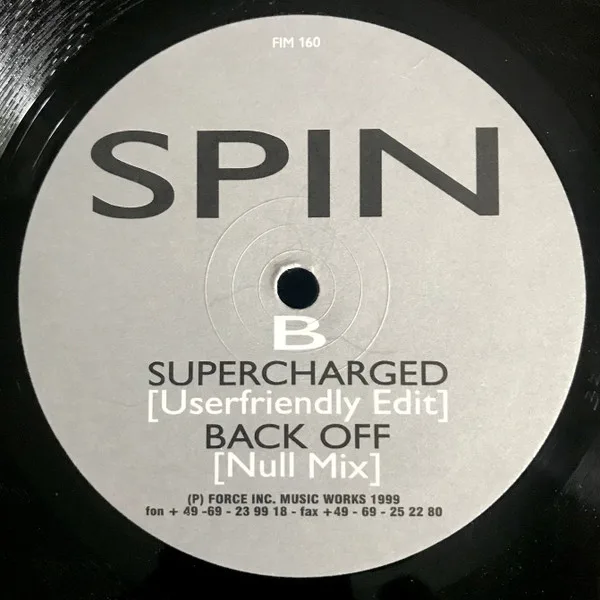 Album cover for Supercharged by Spin