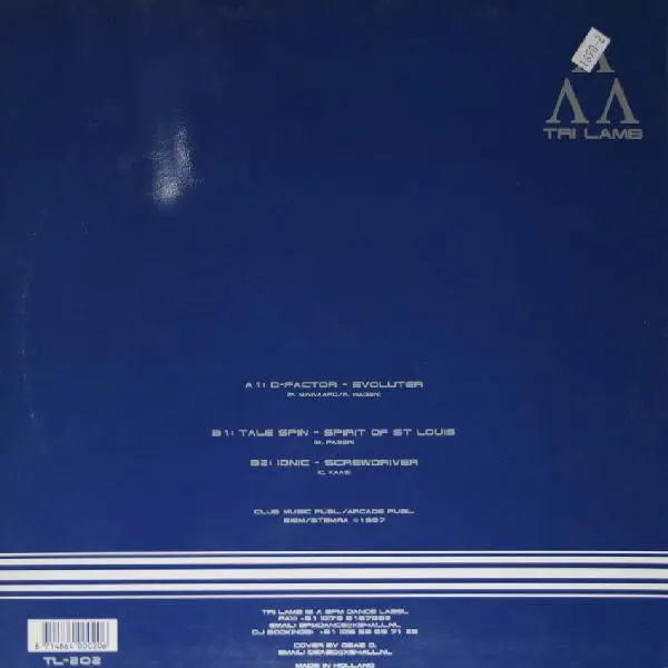 Album cover for Evoluter / Spirit Of St Louis / Screwdriver by D-Factor / Talespin / Ionic (2)