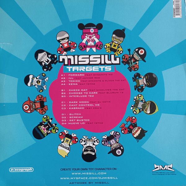 Missill - Targets, Electronic, Hip Hop, Reggae, Breakbeat, Breaks, Dancehall, Electro, Ragga HipHop, 2008 - Discograph, Franc